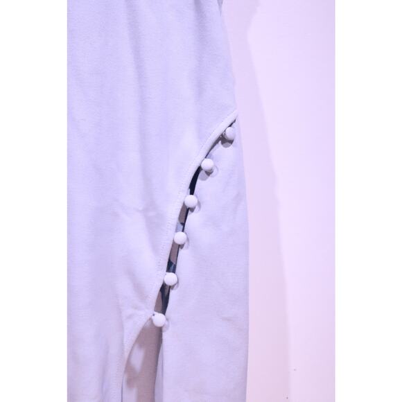 HOURS by Revolve Light Blue Cut-Out Dress with Button Detail & Leg Slit – XS - Picture 3 of 8